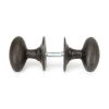 Beeswax Oval Mortice/Rim Knob Set