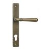 Burnished Brass Newbury Slimline Lever Espag. Lock Set