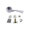 Atlantic Colorado Door Pack Bundle (3" Latch + 3"x2" Hingesx3) - Satin Chrome