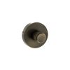 Senza Pari Knurled WC Turn and Release on Minimal Round Rose - Antique Brass