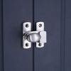 Oval Cupboard Latch Satin Chrome