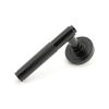 Black Brompton Lever on Rose Set (Art Deco) - Unsprung