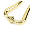 Polished Brass Slimline Art Deco Door Knocker
