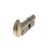 AGB Euro Profile 5 Pin Cylinder Key to Turn 35-35mm (70mm) Keyed Alike - Matt Antique Brass