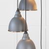 Smooth Copper Brindley Cluster Pendant in Bluff