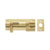 Jedo Brass Heavy Necked Barrel Bolts 100x38mm Polished Brass - By Frelan Hardware - J1002PB-4