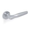 Valli SOM New York Lever on Round Rosette - Polished Chrome PVD