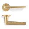 Valli David Chipperfield Lever on Round Rosette - Satin Brass PVD