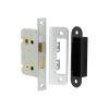 Jedo Kontrax Bathroom locks with Square Forend & Radiused Strike Plate 65mm Satin Nickel - By Frelan Hardware - JL450SN