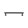 Heritage Brass Cabinet Pull Partial Knurled Design with 16mm Rose 128mm CTC Matt Bronze finish