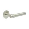CR-103 Satin Stainless Steel  Sprung Round Rose Door Handle - By Frelan Hardware - CR-103A1SSS