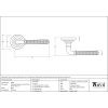Black Hammered Newbury Lever on Rose Set (Art Deco) - Unsprung