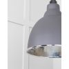 Hammered Nickel Brindley Cluster Pendant in Bluff
