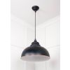 White Gloss Harborne Pendant in Elan Black