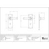 Black Cottage Lever Lock Set