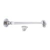 Silent Cabin Hook 8" - 200mm Satin Chrome
