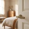 Complete Venice Door Handle Pack - Heavy Duty Latch - Antique Brass - 64mm / 3-inch Hinges - JE-F20B-AB