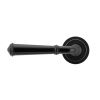 Black Regency Lever on Rose Set (Art Deco) - Unsprung