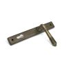 Burnished Brass Reeded Slimline Lever Espag. Lock Set