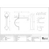 Beeswax Gothic Thumblatch - XL