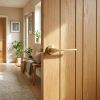 Complete Gio Door Handle Pack - Heavy Duty Latch - Satin Brass - 64mm / 3-inch Hinges - JE-E20B-SB