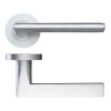 Zoo Hardware Vitorria Lever on Round Rose - Satin Chrome