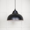White Gloss Harborne Pendant in Elan Black