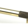 Aged Brass Half Brompton Pull Handle - Large
