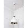 Smooth Nickel Brindley Pendant in Flock