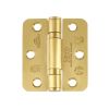 Zoo Hardware Grade 11 Ball Bearing Hinge Stainless Steel Radius - Grade 201 -76 x 67 x 2.5mm - PVD Satin Brass