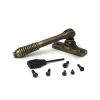 Burnished Brass Locking Reeded Fastener