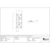 Black 3¼" H Hinge (pair)