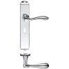 Zoo Hardware Arundel Lever Lock (57mm c/c) Furniture - Long Plate - Chrome
