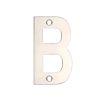 Zoo Hardware Letter - B - 75mm - Stainless Steel