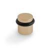 Valli 38 x 35mm - Floor Mounted Plain Doorstop - Concealed Fix - Polished Brass PVD
