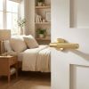 Complete Venice Door Handle Pack - Internal Doors - Satin Brass - 76mm / 3-inch Hinges - JE-F3B-SB