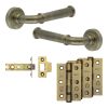 Complete Classic Door Handle Pack - Internal Doors - Antique Brass - By Frelan Hardware - JE-A3B-AB