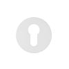 Zoo Hardware Euro Profile Escutcheon - Rosso Slim - 4mm - White