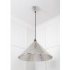 Hammered Nickel Hockley Pendant