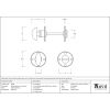 External Beeswax Round Bathroom Thumbturn