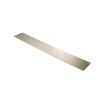 Atlantic Finger Plate Radius Corner Pre drilled with screws 650mm x 75mm - Satin Stainless Steel