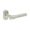 CR-103 Satin Stainless Steel Multi Point Oval Rose Door Handle - By Frelan Hardware - CR-103C4SSS