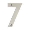 100mm Numerals SSS Finish 100mm Satin Stainless Steel No. 7 - By Frelan Hardware - JSS-7