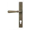 Burnished Brass Newbury Slimline Lever Espag. Lock Set