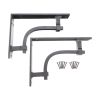 Industrial Shelf Bracket Black (Sold in Pairs)