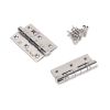 Polished SS (304) 3" Ball Bearing Butt Hinge (pair)