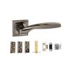 Atlantic Oklahoma Door Pack Bundle (3" Latch, 3"x2" Hingesx3) - Black Nickel