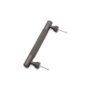 Knurled Bar Handles Large Gunmetal Grey
