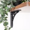 Victorian Gothic Shelf Bracket Black (Sold in Pairs)