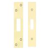 Zoo Hardware Spare Acc Pk for UK Dead Locks - *BLANK* - contains Forend, Strike and Fixing Screws - Brass